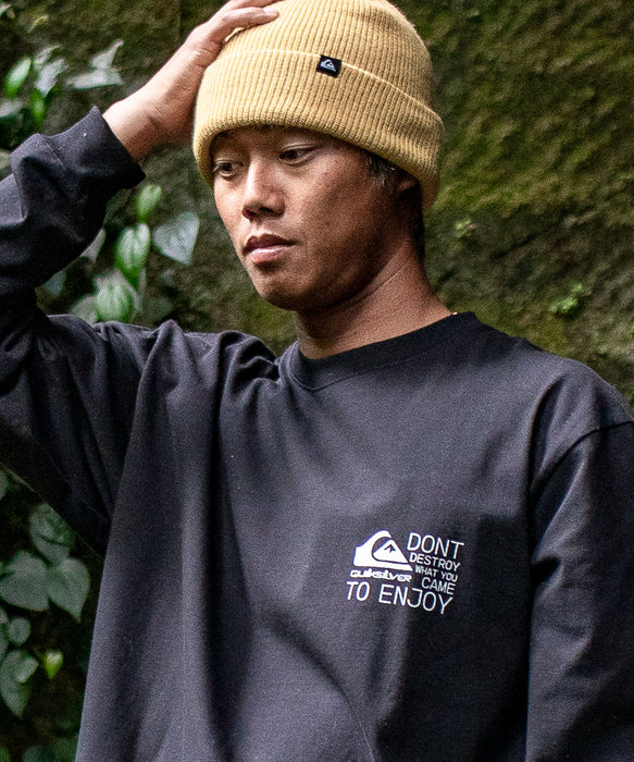 【OUTLET】Quiksilver メンズ TC DISTORTED BOX LT 長袖Tシャツ