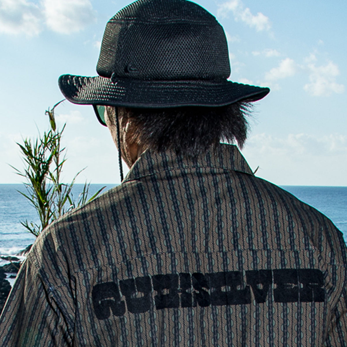 QUIKSILVER メンズ BUSHMASTER MESH 26 オールメッシュサファリハット