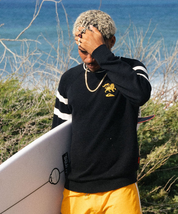 QUIKSILVER X BOB MARLEY TRENCH TOWN CREW セーター 【2026年秋冬モデル】