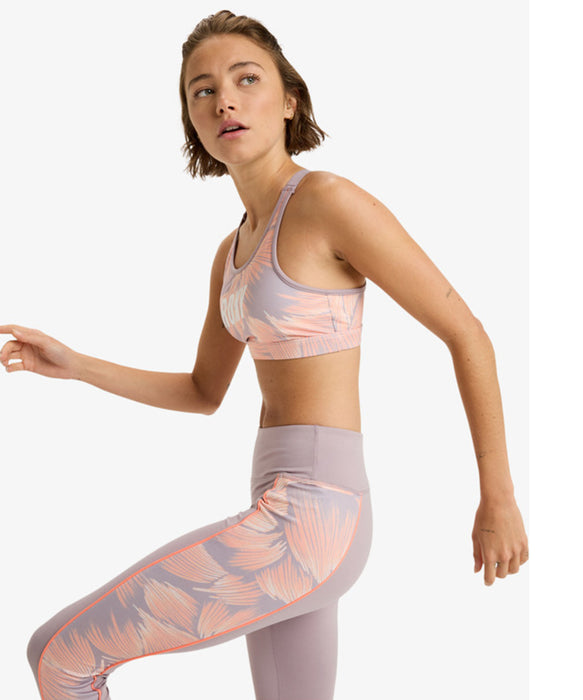 【OUTLET】Roxy Fitness EVERYDAY FLOW BRA PT ウィメンズ フィットネス ブラトップ ミディアムサポート クイックドライ  <25FWグローバル展開アイテム>