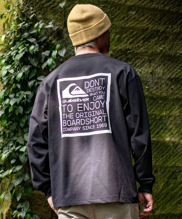 【OUTLET】Quiksilver メンズ TC DISTORTED BOX LT 長袖Tシャツ
