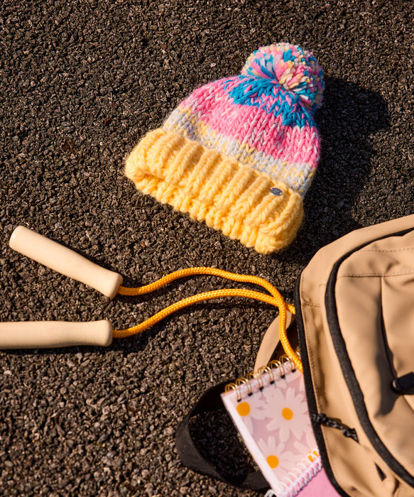 Roxy TEENIE WITCAPS キッズビーニー グラデーションデザイン ポンポン  <25FWグローバル展開アイテム>