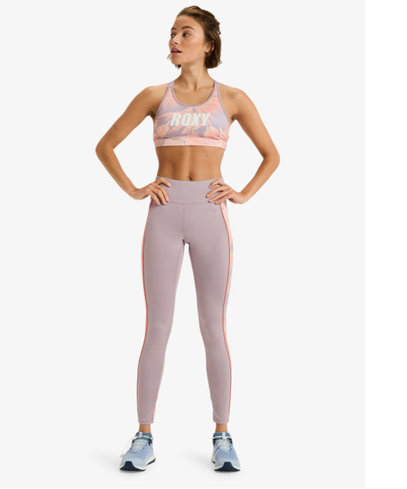 【OUTLET】Roxy Fitness EVERYDAY FLOW BRA PT ウィメンズ フィットネス ブラトップ ミディアムサポート クイックドライ  <25FWグローバル展開アイテム>