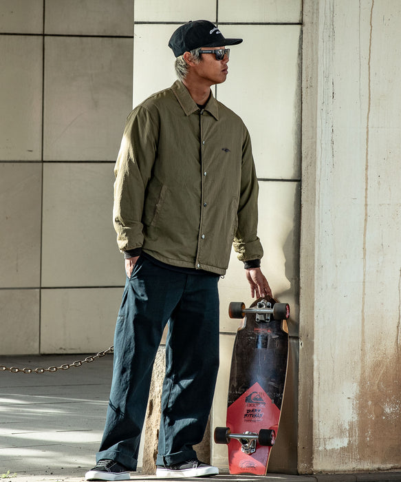 【OUTLET】Quiksilver メンズ PG COACH JACKET コーチジャケット ユーズドライク MERCURY