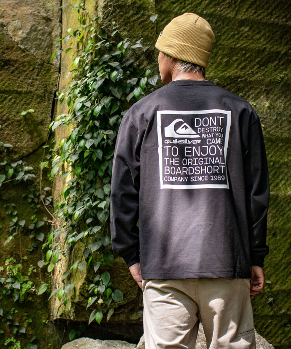 【OUTLET】Quiksilver メンズ TC DISTORTED BOX LT 長袖Tシャツ