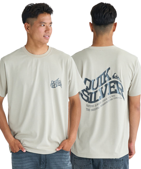 QUIKSILVER メンズ SD BEND LOGO ST 半袖Tシャツ 超速乾 レギュラー