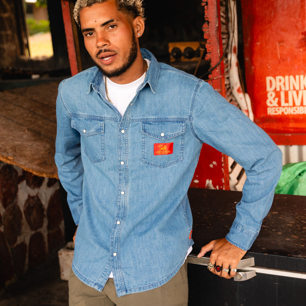 QUIKSILVER メンズ QUIKSILVER X BOB MARLEY UPRISING SHIRT 長袖