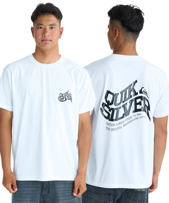 QUIKSILVER メンズ SD BEND LOGO ST 半袖Tシャツ 超速乾 レギュラーフィット【2026年春夏モデル】