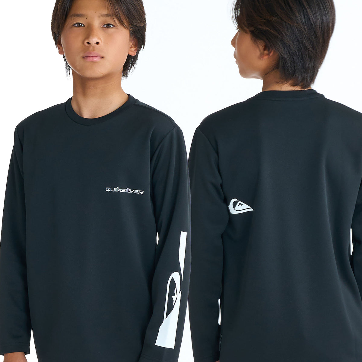 QUIKSILVER キッズ・ユース HOLMES LS YOUTH 長袖サーフTシャツ UPF50+