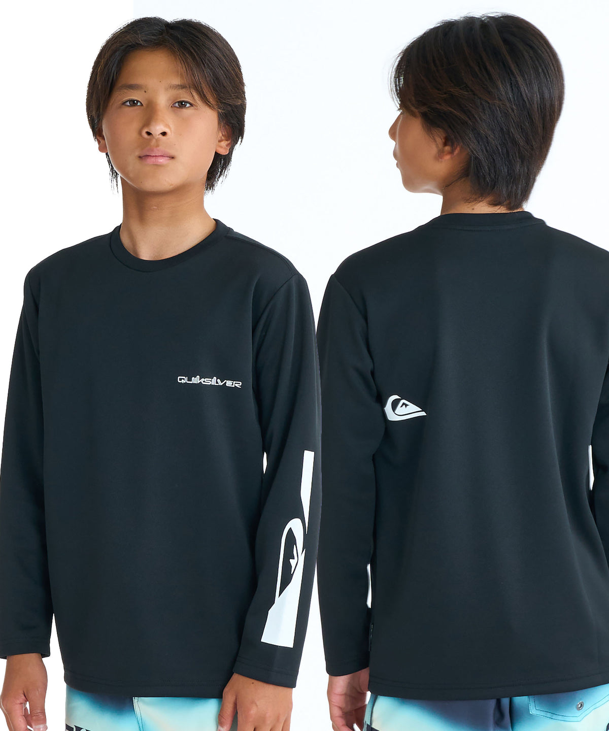 QUIKSILVER キッズ・ユース HOLMES LS YOUTH 長袖サーフTシャツ UPF50+