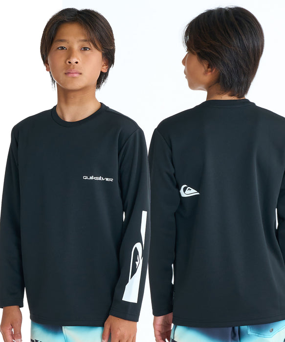 QUIKSILVER キッズ・ユース HOLMES LS YOUTH 長袖サーフTシャツ UPF50+ 速乾(130-160cm) 【2026年春夏モデル】