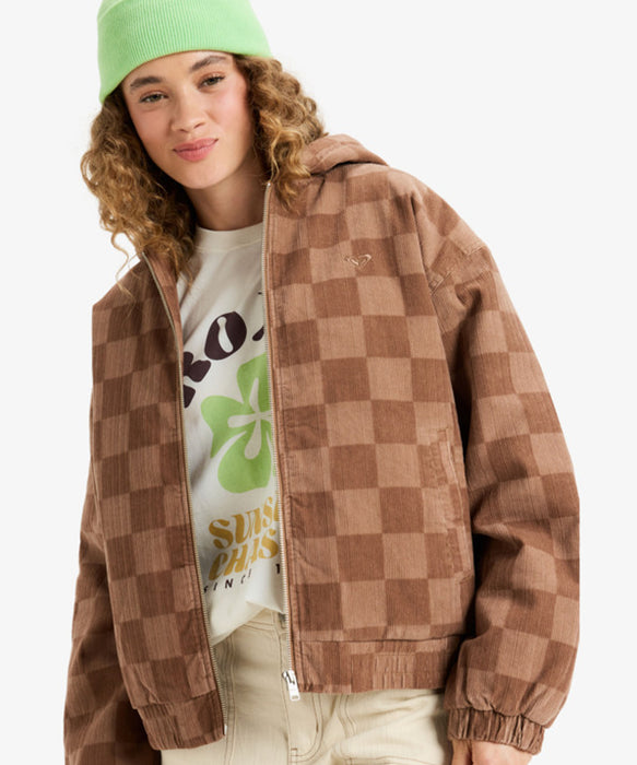 Roxy FEELS GOOD CORDUROY ウィメンズ コーデュロイ フーディ