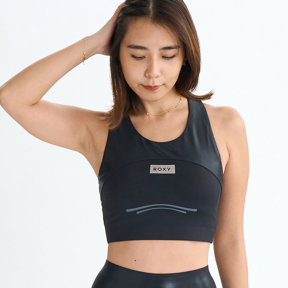 ROXY スポーツブラ Roxy Fitness REFLECT BRIGHTLY BRA ウィメンズ フィットネス ハイ