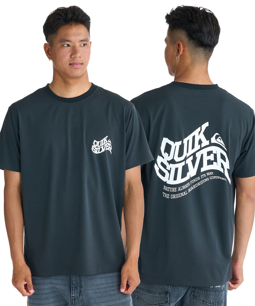 QUIKSILVER メンズ SD BEND LOGO ST 半袖Tシャツ 超速乾 レギュラー