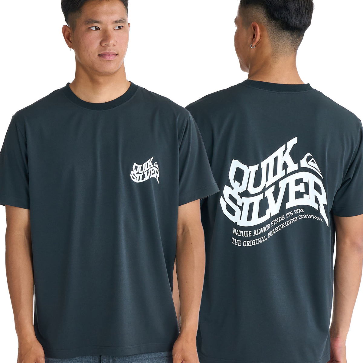 QUIKSILVER メンズ SD BEND LOGO ST 半袖Tシャツ 超速乾 レギュラー