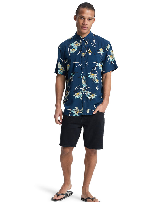 QUIKSILVER メンズ COASTAL FLORAL SS 半袖シャツ フラワープリント【2026年春夏モデル】