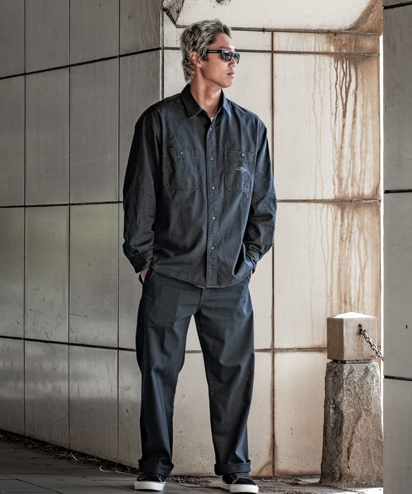 OUTLET】Quiksilver メンズ CHINO WASH SHIRT シャツ セットアップ