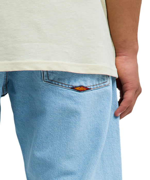 QUIKSILVER メンズ QUIKSILVER STRAIGHT DENIMデニムストレートパンツ