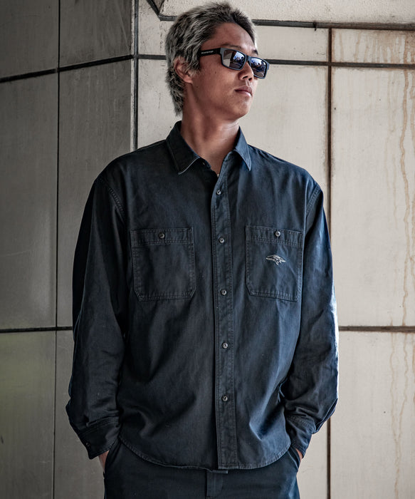 OUTLET】Quiksilver メンズ CHINO WASH SHIRT シャツ セットアップ