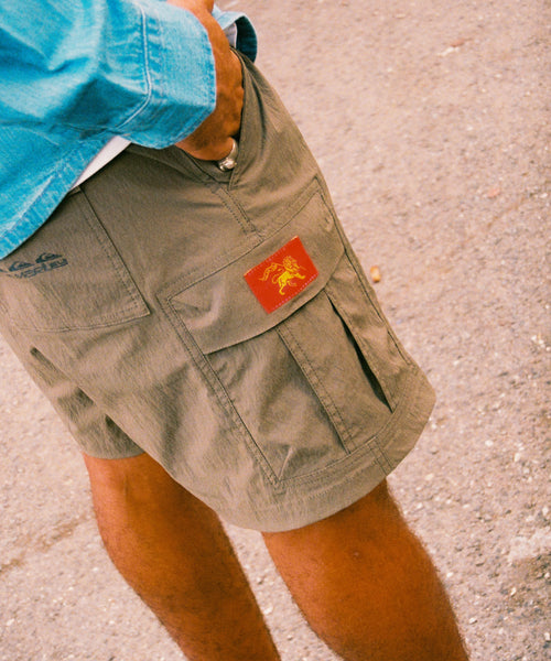 QUIKSILVER メンズ QUIKSILVER X BOB MARLEY CYCLONE CARGO ショート