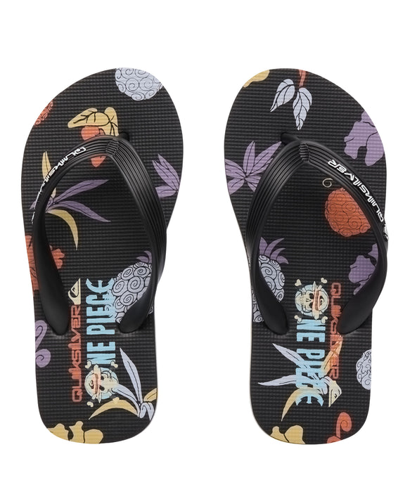 【ONE PIECE X QUIKSILVER】OPQS MOLOKAI ART YOUTHキッズ・ユース ビーチサンダル