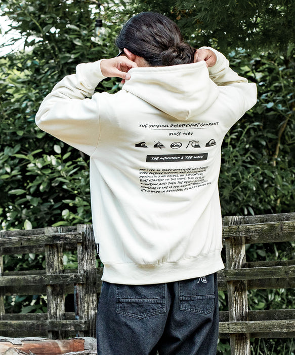 【OUTLET】QUIKSILVER メンズ HISTORY SWEAT PK パーカー 軽量ソフトフリース 特殊裏起毛