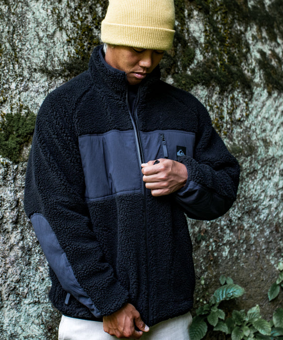 【OUTLET】Quiksilver メンズ BOA JACKET ボアジャケット アウター ルーズフィット 撥水