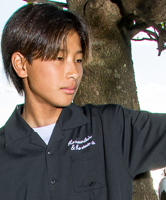 QUIKSILVER キッズ SIGN OPEN SHIRT YOUTH 半袖シャツ 接触冷感 速乾 UPF50+ 4WAYストレッチ【2026年夏モデル】