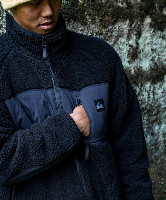 【OUTLET】Quiksilver メンズ BOA JACKET ボアジャケット アウター ルーズフィット 撥水
