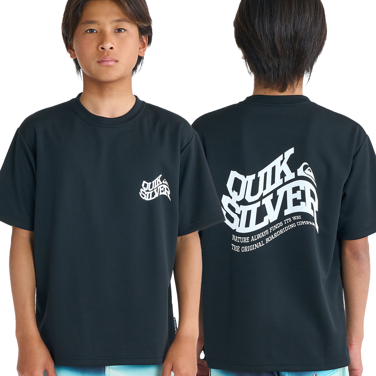 OUTLET】QUIKSILVER キッズ・ユース BEND LOGO SS YOUTH サーフTシャツ