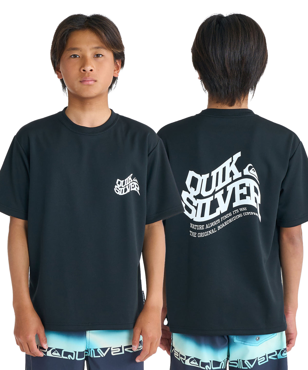 OUTLET】QUIKSILVER キッズ・ユース BEND LOGO SS YOUTH サーフTシャツ