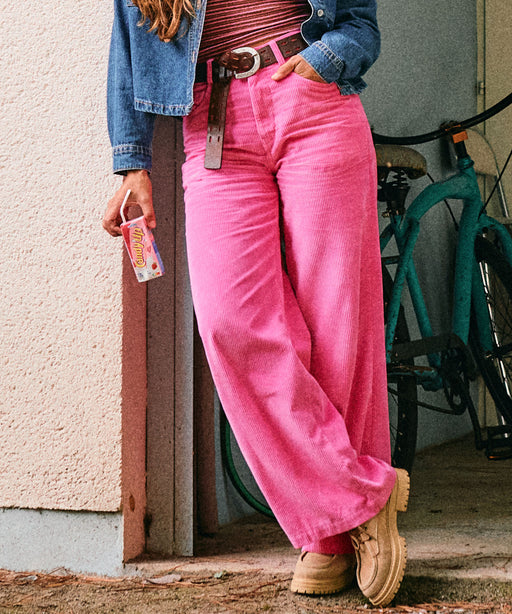 Roxy SURF ON CLOUD CORD ウィメンズ ロング コーデュロイ ワイド