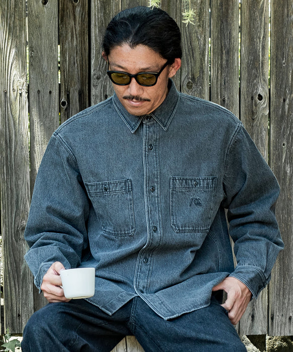 OUTLET FAMILY SALE】Quiksilver メンズ DENIM WASH SHIRT シャツ