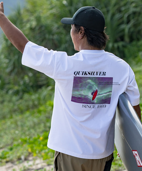QUIKSILVER メンズ RED SHOOTING SS 半袖Tシャツ 接触冷感 速乾 UPF50+ ストレッチ【2026年夏モデル】