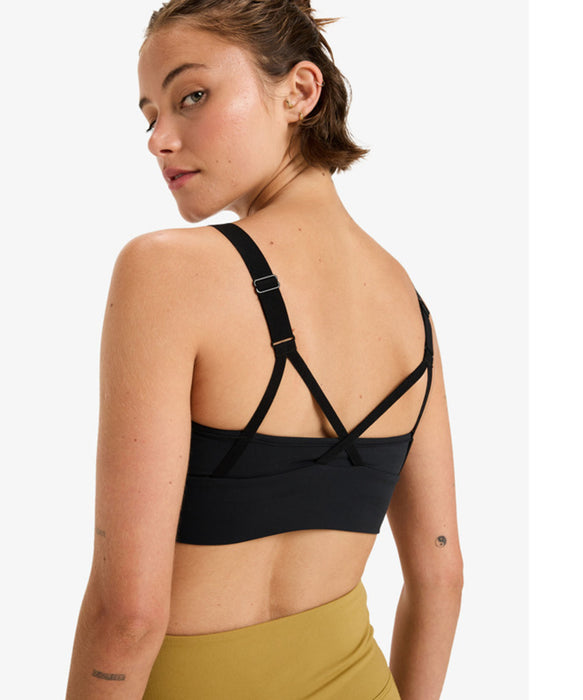 【OUTLET】Roxy Fitness HEART INTO IT ATTITUDE BRA ウィメンズ フィットネス ブラトップ ミディアムサポート クイックドライ  <25FWグローバル展開アイテム>