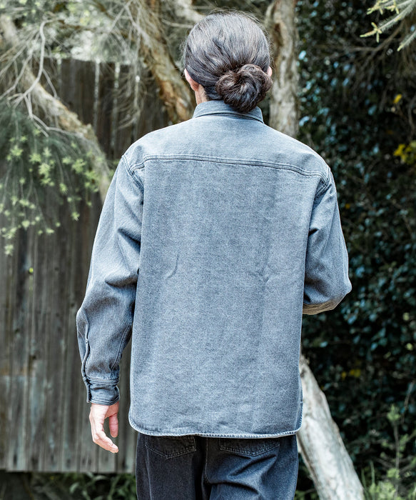 OUTLET】Quiksilver メンズ DENIM WASH SHIRT シャツ セットアップ