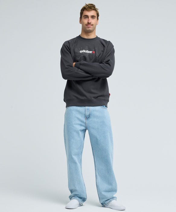 QUIKSILVER メンズ QUIKSILVER BAGGY DENIM デニムロングパンツ バギー