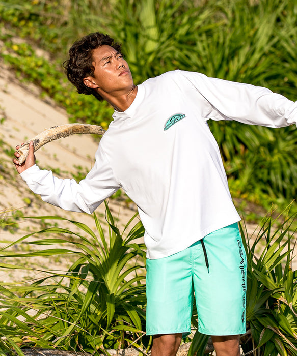 QUIKSILVER <超速乾x遮熱Tシャツ> FADE SPECTRUM LS メンズ長袖Tシャツ UPF50+ 4WAYストレッチ<URBAN TECH>【2026年夏モデル】