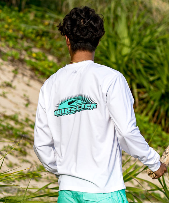 QUIKSILVER <超速乾x遮熱Tシャツ> FADE SPECTRUM LS メンズ長袖Tシャツ UPF50+ 4WAYストレッチ<URBAN TECH>【2026年夏モデル】