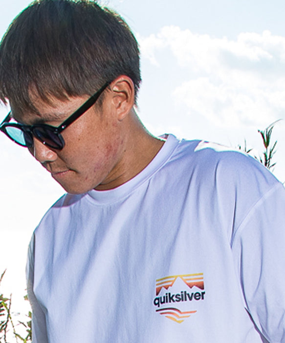 QUIKSILVER メンズ HORIZON FADE ST 半袖Tシャツ 速乾 UPF50+ ストレッチ<NATURE TECH>【2026年夏モデル】