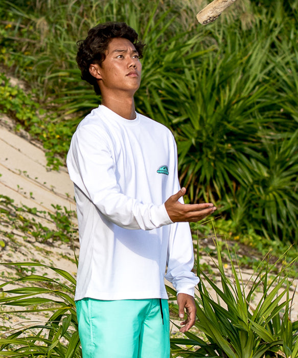 QUIKSILVER <超速乾x遮熱Tシャツ> FADE SPECTRUM LS メンズ長袖Tシャツ UPF50+ 4WAYストレッチ<URBAN TECH>【2026年夏モデル】