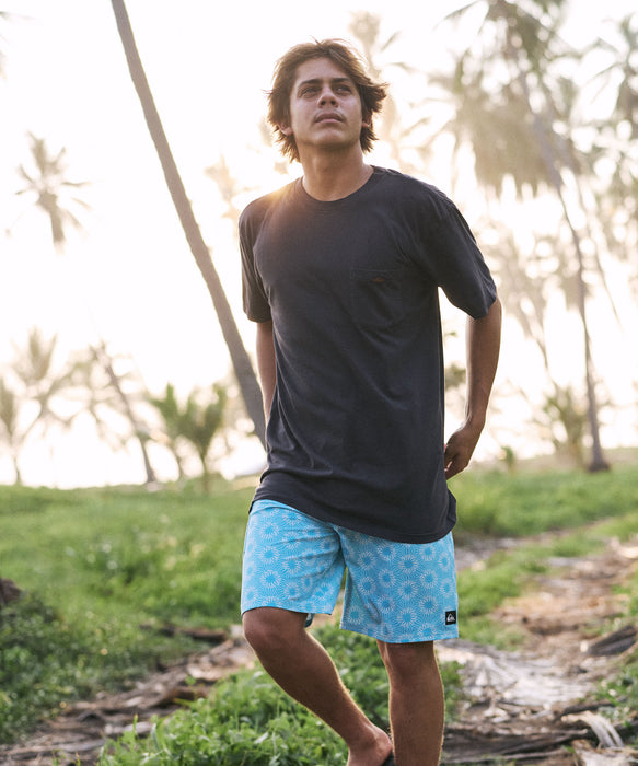 QUIKSILVER メンズ SURFSILK SCALLOP 18 ボードショーツ フィットタイ 18インチ インナーショーツなしタイプ 4WAYストレッチ・撥水加工 【2026年春夏モデル】