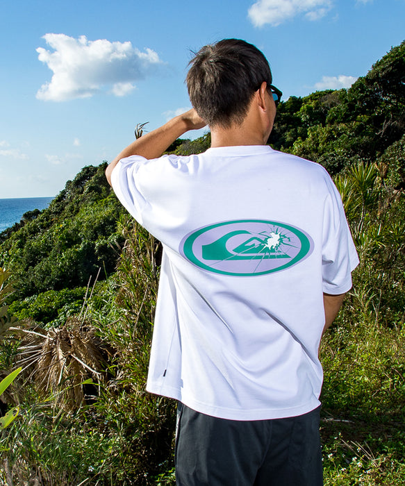 QUIKSILVER メンズ FRACTURED WAVE ST 半袖Tシャツ 接触冷感 速乾 UPF50+ ストレッチ<NATURE TECH>【2026年夏モデル】
