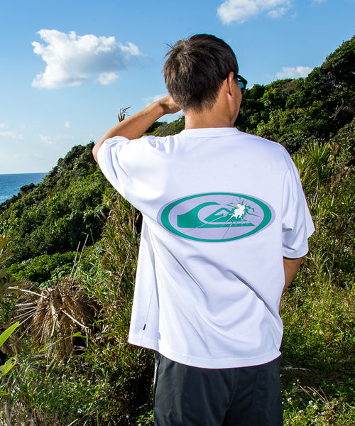 OUTLET】QUIKSILVER メンズ FRACTURED WAVE ST 半袖Tシャツ 接触冷感
