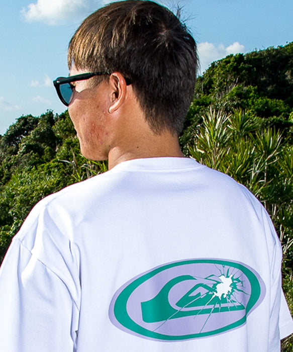 QUIKSILVER メンズ FRACTURED WAVE ST 半袖Tシャツ 接触冷感 速乾 UPF50+ ストレッチ<NATURE TECH>【2026年夏モデル】