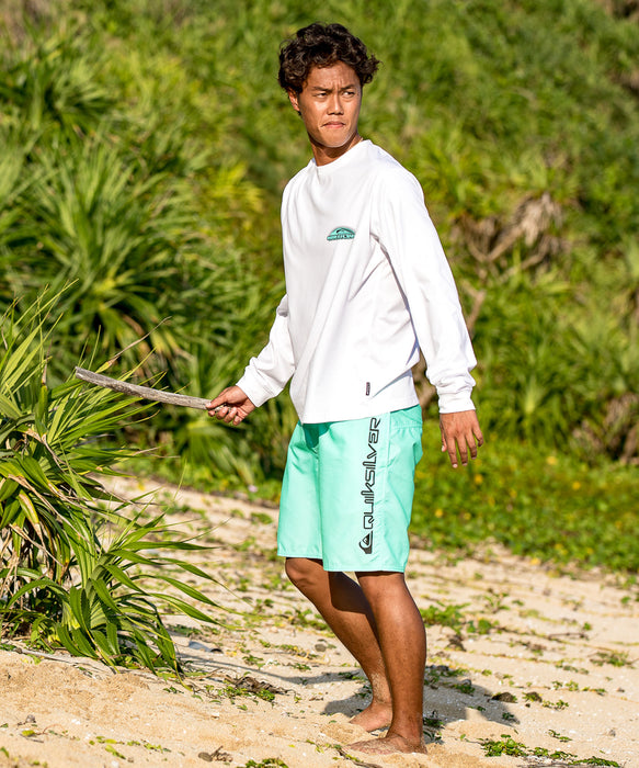 QUIKSILVER <超速乾x遮熱Tシャツ> FADE SPECTRUM LS メンズ長袖Tシャツ UPF50+ 4WAYストレッチ<URBAN TECH>【2026年夏モデル】
