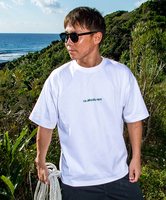 QUIKSILVER メンズ FRACTURED WAVE ST 半袖Tシャツ 接触冷感 速乾 UPF50+ ストレッチ<NATURE TECH>【2026年夏モデル】