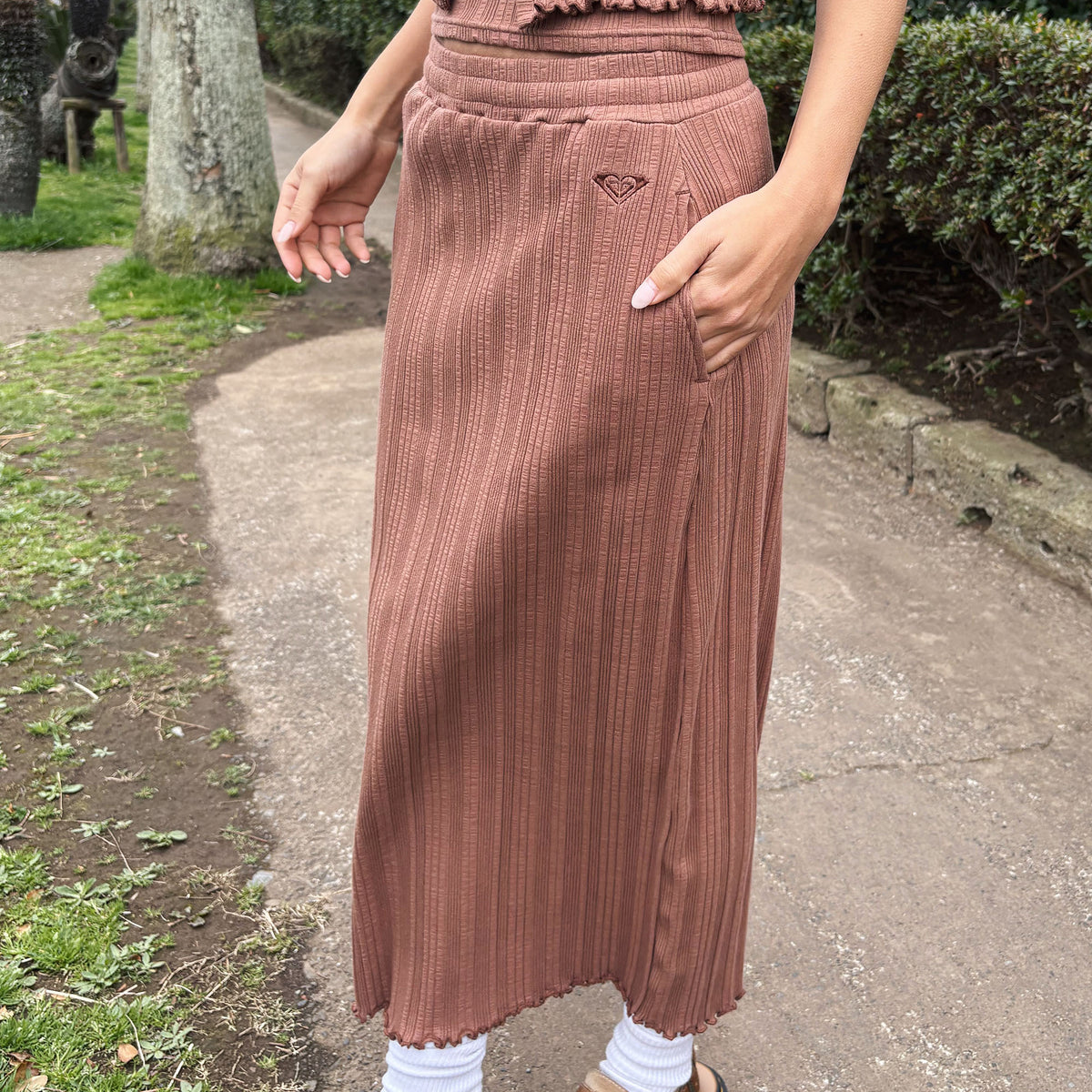 OUTLET】Roxy MIXTURE SKIRT ウィメンズ ロングスカート ストレート