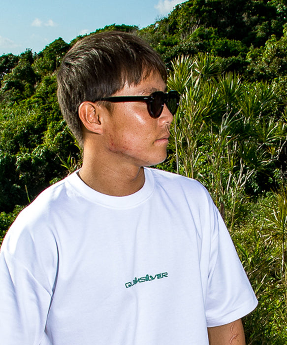QUIKSILVER メンズ FRACTURED WAVE ST 半袖Tシャツ 接触冷感 速乾 UPF50+ ストレッチ<NATURE TECH>【2026年夏モデル】