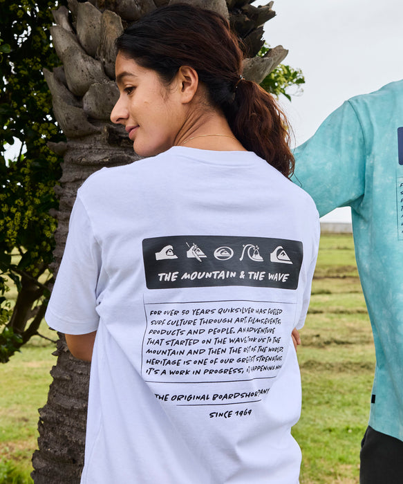 QUIKSILVER メンズ/ユニセックス BW HISTORY FRAME ST 半袖コットンTシャツ レギュラーフィット【2026年春夏モデル】